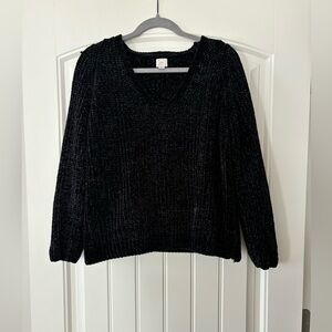 a new day Black V-Neck Sweater